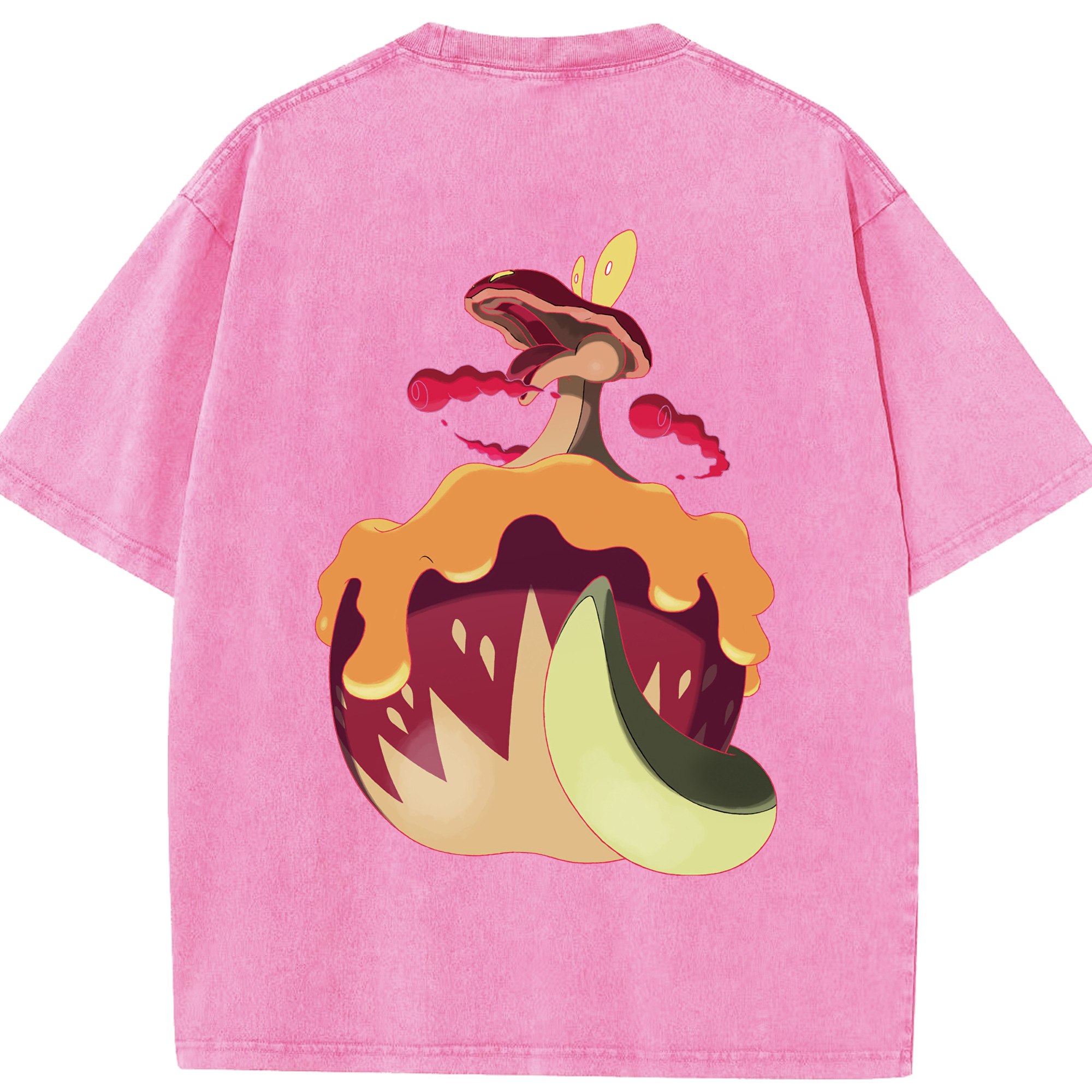 （画像用） ポケットモンスター Pokémon 綿100% ヴィンテージ風 半袖Tシャツ（背面プリント）